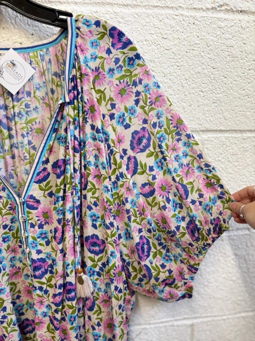 Spell Floral Impala Lily Short Sleeve Blouse